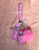 Pink Nurse Lip gloss & hand sanitizer Keychain #1