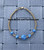 14k Gold Lt. Blue Dice bracelet #2