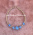 14k Gold Lt. Blue Dice bracelet #2