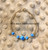 14k Gold Lt. Blue Dice bracelet #2