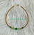 14k gold Green Mix Birthstone bracelet #2
