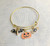 Halloween charm expandable gold bracelet #5