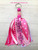 Breast Cancer Pink gloves Large tassel Key chain