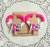 Breast Cancer painted bamboo hoop earrings #2