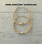 14k All gold Large torpedo hoop earrings