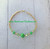 14k gold lime green dice bracelet #3
