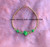 14k gold lime green dice bracelet #3