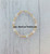 14k gold clear round bracelet