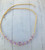 14k gold ANY COLOR Heart Stardust necklace #3