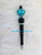 Teal Stethoscope  custom  Beadable pen #2