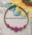 14k Gold Pink Dice bracelet #2