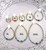 14k gold ANY COLOR  2pc birthstone set