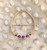 14k gold February purple  crystal bracelet