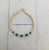 14k gold Emerald Birthstone bracelet