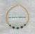 14k gold Emerald Birthstone bracelet