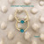14k gold Small December hoop earrings