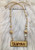 14k gold Tube name plate necklace.