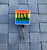 Rainbow love planar badge reel