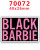 Black Barbie planar resin