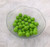 Lime green Round focal silicone beads