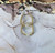 14k gold clear small  hoop earrings  #1 kids