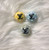 15mm multi color acrylic polka dot beads