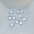 10pc Silver cabochon 12mm  pendant connectors