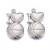 Basketball stainless steel charms