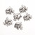 6pc elephant stainless steel charms