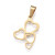 Mini heart gold charms