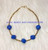 14k Gold Blue Dice bracelet #2B
