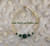 14k gold Emerald  pave bracelet