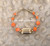 14k gold Chunky Tube Orange dice bracelet