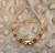 14k gold ANY COLOR shark tooth bracelet