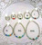 Sterling Silver ANY COLOR stardust hoop earring