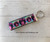 Afro girl fob keychain #2