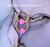 14k gold pink heart xs earrings kids