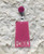 CNA glitter pink Acrylic badge reel #1
