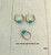 14k gold 2pc ANY COLOR  ring & earring set kids