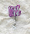 RN purple glitter badge reel #2