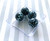 20mm 4pc light blue acrylic chevron beads