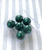 20mm 4pc teal acrylic chevron beads