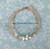 14k gold clear butterfly bracelet