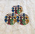 Afro wood print pendant #2