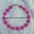 14k gold pink dice anklet