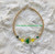 14k gold yellow & green heart bracelet #2