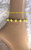 14k gold yellow dice anklet #2