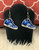 Jordan blue earrings #2