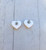 Pink Breast Cancer heart earrings #1