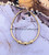 14k All gold Shark tooth skinny bangle #1